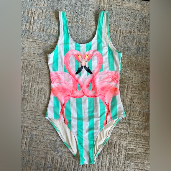 Shade Critters Swim Girls Shade Critters Teal And White Striped One